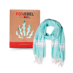 NSF Gift Envelope Scarf Turquoise