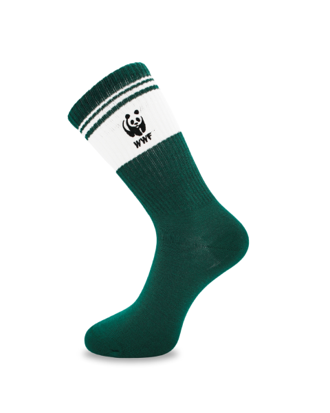 WWF donkergroene sportsok