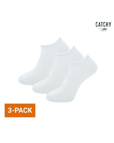 Witte sneakersok Loop 3-pack