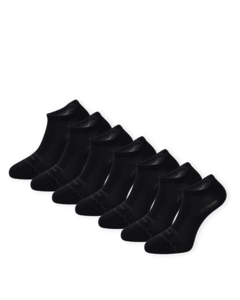 Zwarte sneakersok Nase Value Pack - 7-pack