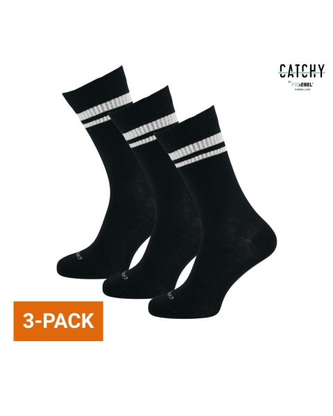 Black Sport Sock Sprint 3-pack