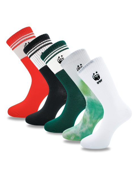 WWF sportsok value pack 5-pack mix