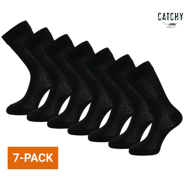 Zwarte sok Knit 7-pack