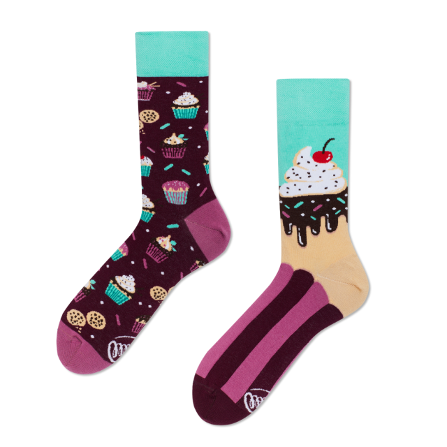 Paarse sok The Cupcake