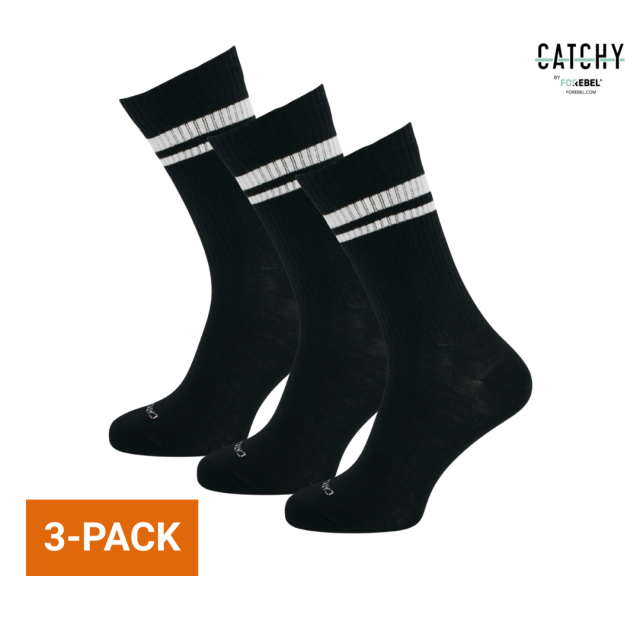 Black Sport Sock Sprint 3-pack