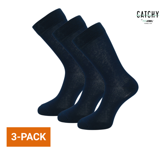 Donkerblauwe sok Twist 3-pack