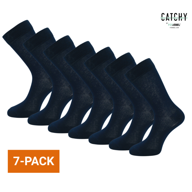 Donkerblauwe sok Twist 7-pack